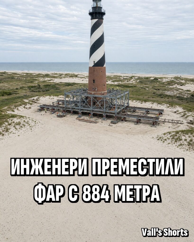 Инженери преместили фар с 884 метра