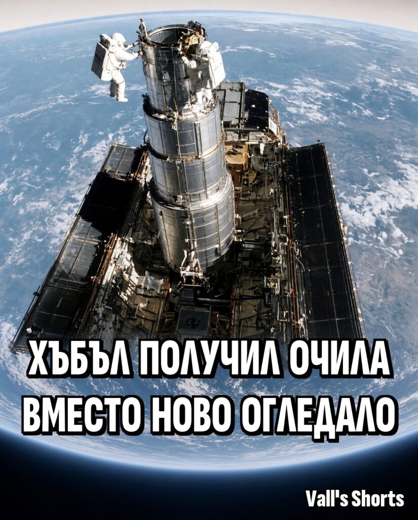 Хъбъл получил очила вместо ново огледало
