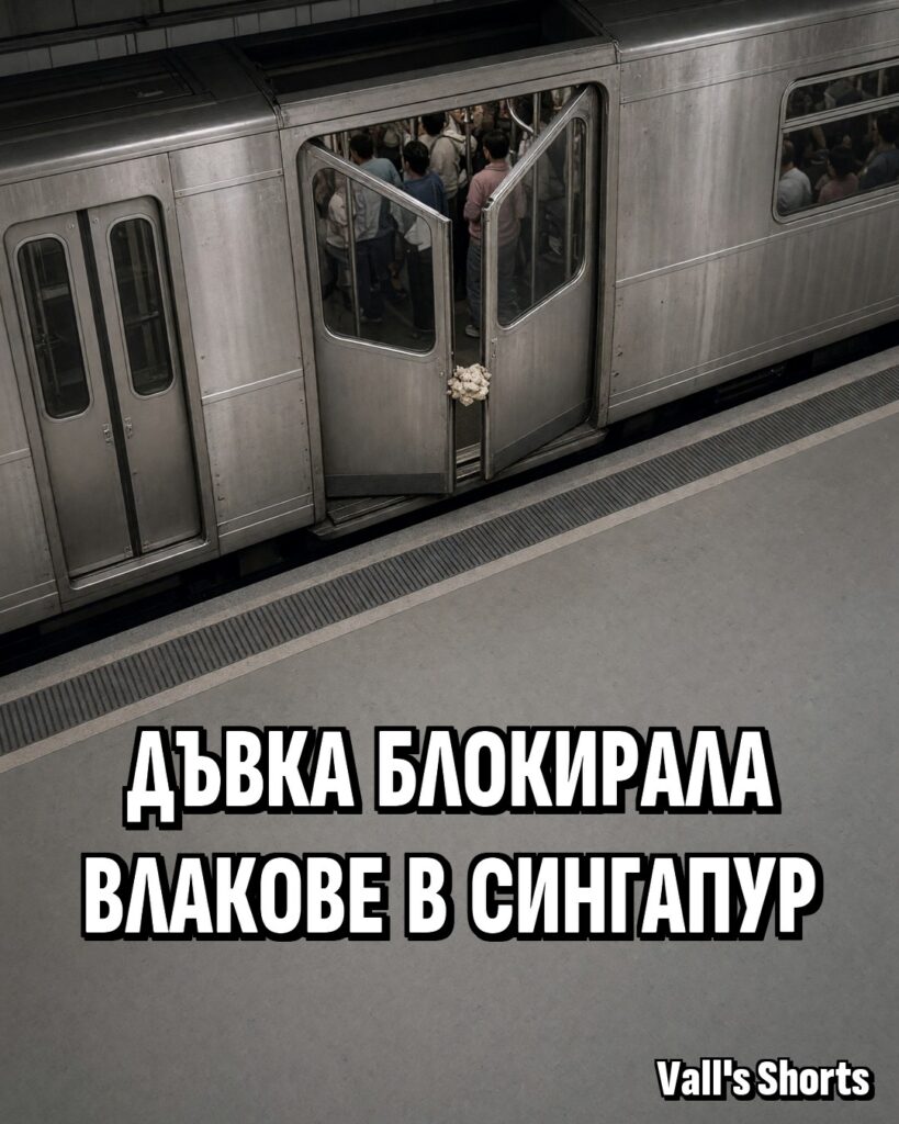 Дъвка блокирала влакове в Сингапур