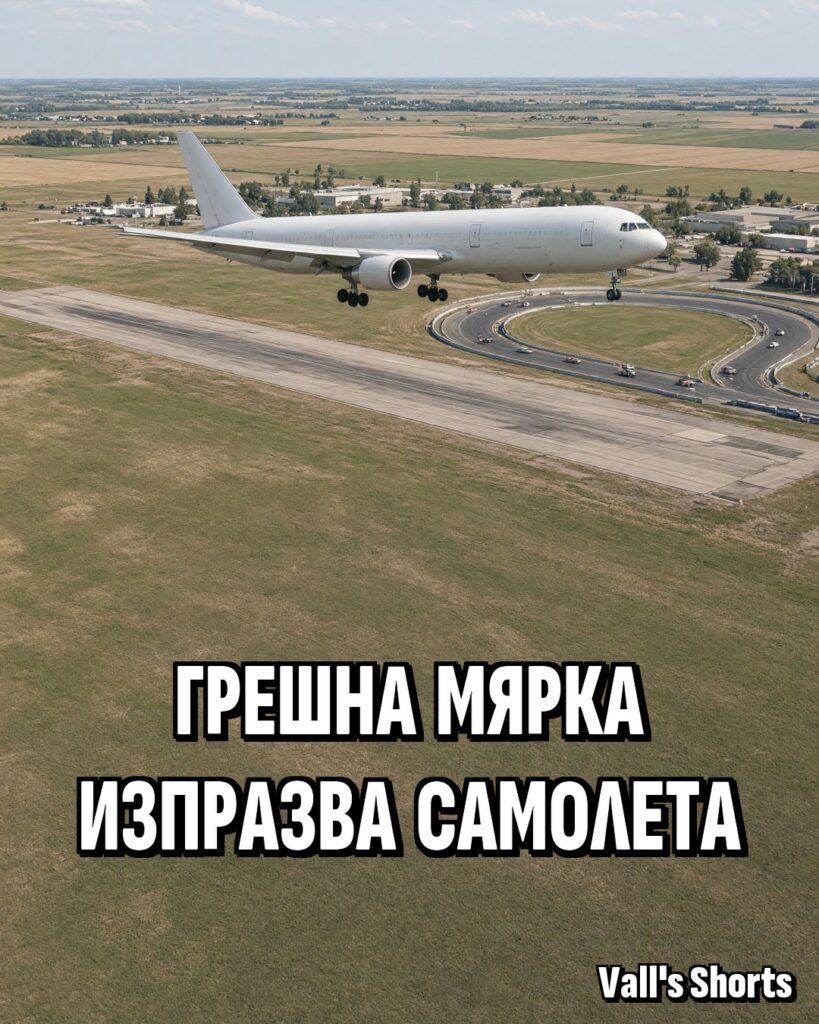 Пътнически Boeing 767 каца без двигатели на стара писта до автомобилно трасе – илюстрация